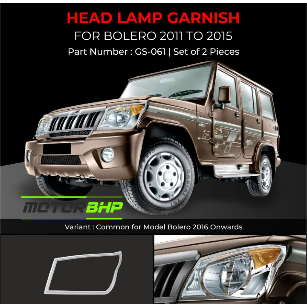 Headlights Buy Mahindra Bolero Car Head Lamp Chrome Accessories